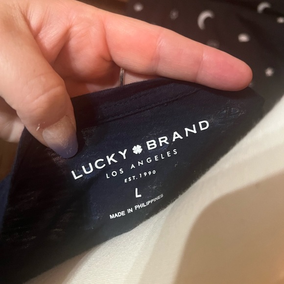 Lucky Brand 3/4 length sleeve medallion print blouse - Picture 5 of 5